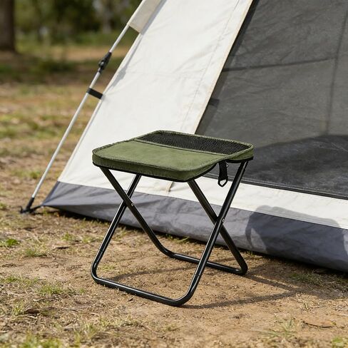 Wind Tour Outdoor Backpack Folding Stool, Pencil Case Stool, Portable Lightweight Camping Gear, Sports Folding Chair, Handbag Stool（Crossbody Bag Stool | Black） in Saudi Arabia