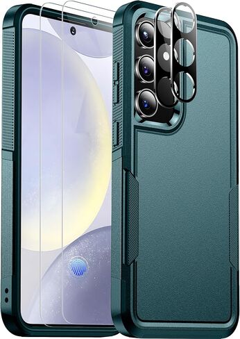 جراب SPIDERCASE مصمم لهاتف Samsung Galaxy S24 Plus، [حماية من السقوط بدرجة عسكرية 10 أقدام] جراب هاتف عالي التحمل مضاد للصدمات لهاتف Galaxy S24 Plus 2024، أخضر غامق in Kuwait