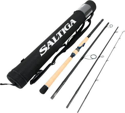 Daiwa SATRIN764MHS SALTIGA Inshore Travel Rod, Sections= 4, Line Wt. = 8-17 in Saudi Arabia