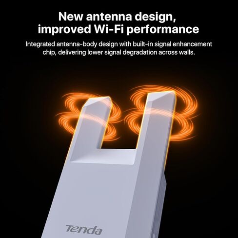 Tenda WiFi Extender N300, WiFi Extender Signal Booster, with Ethernet Port, Up to 800 Sq. Ft.,Single Band WiFi Booster, Repeater Mode&AP Mode,Easy Setup,2.4GHz only(A9V4.0) in Saudi Arabia