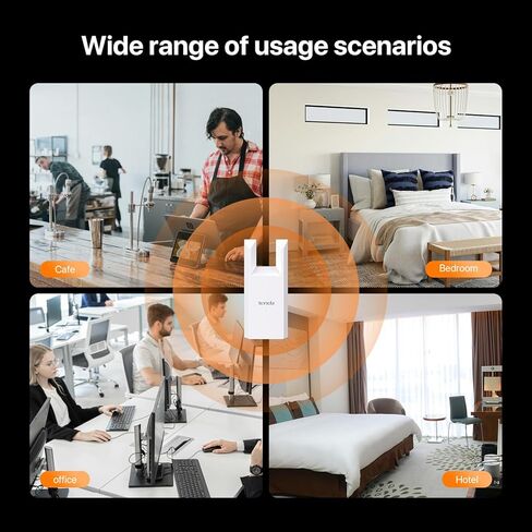 Tenda WiFi Extender N300, WiFi Extender Signal Booster, with Ethernet Port, Up to 800 Sq. Ft.,Single Band WiFi Booster, Repeater Mode&AP Mode,Easy Setup,2.4GHz only(A9V4.0) in Saudi Arabia