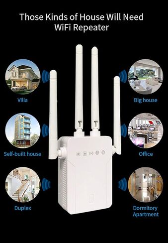 WiFi Extender-1 500 sq ft 2.4/5GHz 802.11 N/AC Ethernet Male RJ45 Repeater in Saudi Arabia