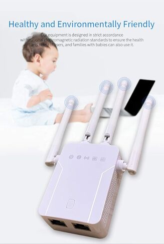 WiFi Extender-1 500 sq ft 2.4/5GHz 802.11 N/AC Ethernet Male RJ45 Repeater in Saudi Arabia