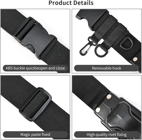 3rd Hand Rod Holder - Adjustable Belt Fishing Rod Holder for Fly Fishing Bank Fishing Belt Wading Accessories in Saudi Arabia