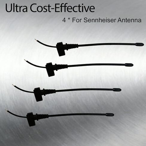 （4PK） Antenna for Sennheiser EW100G2/100G3 Wireless Microphone/IEM Bodypack Transmitter Receiver, Antenna Frequency Covered 460-999 MHz, Replace for Sennheiser EW100G2/100G3 Antenna in Saudi Arabia