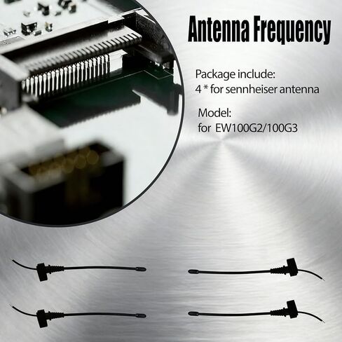 （4PK） Antenna for Sennheiser EW100G2/100G3 Wireless Microphone/IEM Bodypack Transmitter Receiver, Antenna Frequency Covered 460-999 MHz, Replace for Sennheiser EW100G2/100G3 Antenna in Saudi Arabia
