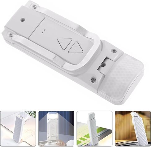 NUOBESTY Clip-on Reading Light USB Rechargeable Book Light with 3 Color Dimming Modes Eye-Care LED Lamp for Bedside and Travel, Portable White Bed Reading Lamp in Saudi Arabia