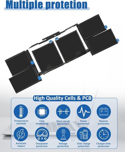 A2141 A2113 Laptop Battery for MacBook Pro 16-inch A2141(2019 Version) EMC 3347-11.36V 99.8Wh/8700mAh in Saudi Arabia