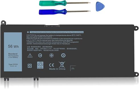 56WH 33YDH استبدال بطارية الكمبيوتر المحمول Dell G3 17 بوصة لجهاز Dell Inspiron 17 7000 7786 7778 7779 7773 15 7577 G3 3579 3779 G7 7588 G5 5587 Latitude 13 3380 14 3490 15 3590 3580 PVHT1 P30E 81PF3 081PF3 جهاز كمبيوتر شخصي. in Kuwait