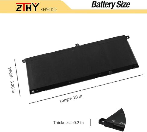 53Wh H5CKD Laptop Battery for Dell Inspiron 5400 5406 7405 7300 7306 7500 7506 2-in-1 Silver 5300 5301 5401 5402 5408 5409 5501 5502 5508 5509 Latitude 3410 3510 3120 3140 Vostro 5300 5301 5502 4-Cell in Saudi Arabia