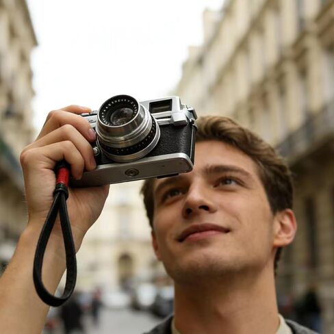 Handmade Genuine Leather Camera Wristband Wrist Strap or Security Tether Durable Photographer in Saudi Arabia