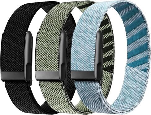 3 Packs Stretchy Bicep Straps Compatible with Whoop 5.0 Bands, Sport Nylon Adjustable Replacement Arm/Ankle Band for Whoop 5.0 MG/One/Peak/Life Durable Breathable Wearable Health Fitness Activity Tracker in Saudi Arabia