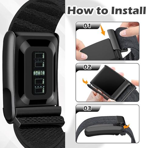 3 Packs Stretchy Bicep Straps Compatible with Whoop 5.0 Bands, Sport Nylon Adjustable Replacement Arm/Ankle Band for Whoop 5.0 MG/One/Peak/Life Durable Breathable Wearable Health Fitness Activity Tracker in Saudi Arabia