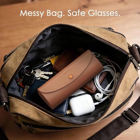 مجموعة شحن لنظارات Meta RayBan - حزمة طاقة ممتدة، علبة شحن 3500 مللي أمبير في الساعة ومحطة شحن ثابتة لنظارات Wayfarer وSkyler وHeadliner وOakley HSTN (كراميل ورمادي فلكي) in Kuwait