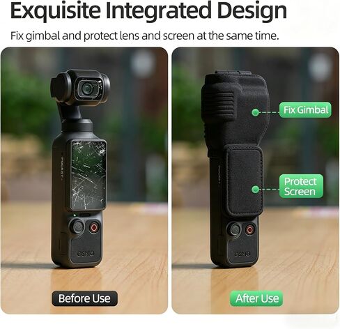 Integrated Gimbal&Screen Pretector for DJI Osmo Pocket 4 Camera Protective Cover Screen Scratch-Resistant Shell Lens Cap Sunnylife Part for Pocket 4 in Saudi Arabia