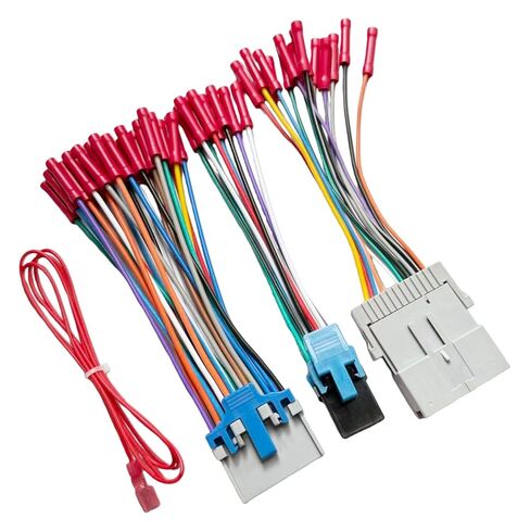 Radio Wiring Harness for Buick 2004-2009 Chevy 2000-2012 GMC 2002-2012, 24Pin Car Stereo Harness Adapter with Male Female Plug Install Kit for Lacrosse Colorado Canyon Silverado Sierra in Saudi Arabia