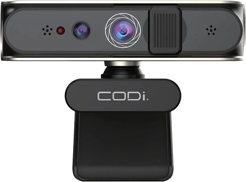CODi Allocco HD 1080P IR Webcam with Windows Hello Facial Recognition, 30FPS USB-A Camera with Built-in Microphone, Auto Low-Light Correction for Video Conferencing & Streaming in Saudi Arabia