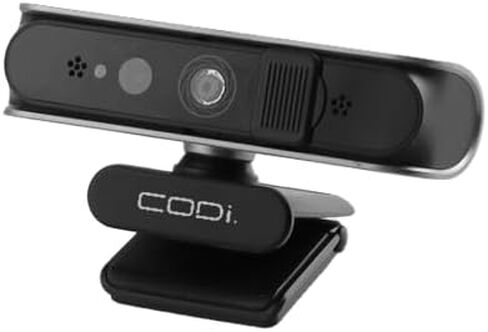CODi Allocco HD 1080P IR Webcam with Windows Hello Facial Recognition, 30FPS USB-A Camera with Built-in Microphone, Auto Low-Light Correction for Video Conferencing & Streaming in Saudi Arabia