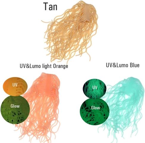 120pcs Soft Worm Body Squirmy Wormy Fly Tying Material San Juan Worm Earthworm Lure Baits Body for Trout Flies 2 Colors, Each Color 60pcs in Saudi Arabia