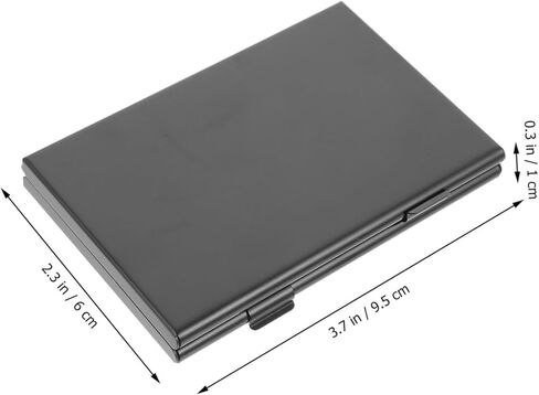 Memory Card Storage Case and Holder for Travel, Waterproof Card Carrying Box, Black Pp Material Protective Organizer for Electronics in Saudi Arabia