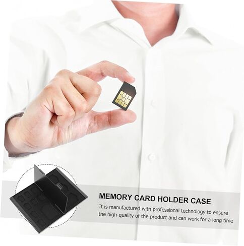 Balacoo Memory Card Holder Case with Anti-Static Protection Black Pp Memory Card Storage Box Portable Organizer for Photographers and Travelers in Saudi Arabia