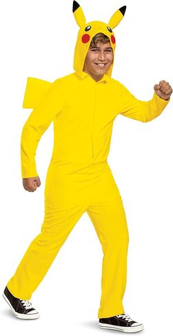 Pikachu Costume for Kids, Official Pokemon Costume Hooded Jumpsuit in Kuwait