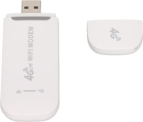 موجه مودم Pomya 4G LTE USB WiFi، نقطة اتصال محمولة عالية السرعة 150 ميجا بت في الثانية، توصيل وتشغيل جهاز إنترنت محمول صغير للمكتب المنزلي، يدعم بطاقة SIM و8-10 مستخدمين، أبيض in Saudi Arabia