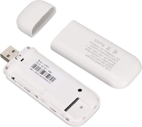 موجه مودم Pomya 4G LTE USB WiFi، نقطة اتصال محمولة عالية السرعة 150 ميجا بت في الثانية، توصيل وتشغيل جهاز إنترنت محمول صغير للمكتب المنزلي، يدعم بطاقة SIM و8-10 مستخدمين، أبيض in Saudi Arabia
