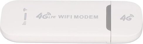 موجه مودم Pomya 4G LTE USB WiFi، نقطة اتصال محمولة عالية السرعة 150 ميجا بت في الثانية، توصيل وتشغيل جهاز إنترنت محمول صغير للمكتب المنزلي، يدعم بطاقة SIM و8-10 مستخدمين، أبيض in Saudi Arabia
