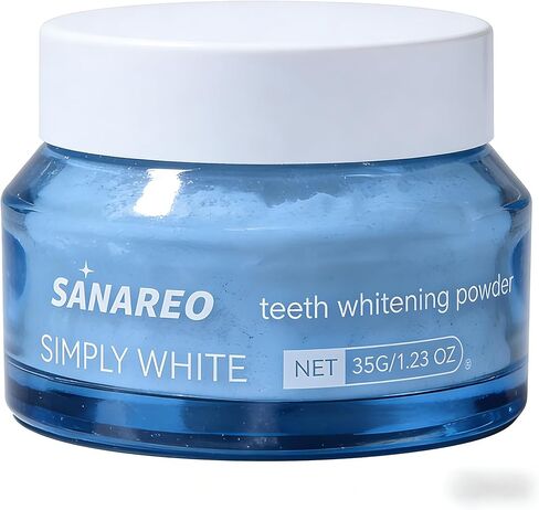 Hydroxyapatite Teeth Whitening Powder - Gentle Whitening Formula with Pap No Sensitivity Toothpaste, Enamel Safe Powder for Removing Coffee, Tea, Food, Wine Stains(1PC/1.23 oz) in Saudi Arabia