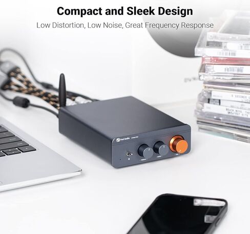Fosi Audio 14AWG سلك مكبر صوت مجدول 0.9 قدم وFosi Audio BT20A Pro Bluetooth 5.0 مضخم صوت، 300 وات × 2 مضخم صوت لاسلكي in Saudi Arabia