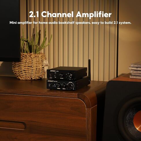 AIYIMA A07 Pro TPA3255 مضخم صوت ستيريو بلوتوث 5.2 300Wx2 2.0/2.1 HiFi Class D Amp وAIYIMA A3001 Mini Mono Amp 300W مضخم صوت in Saudi Arabia