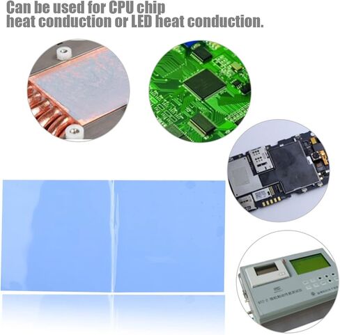 Thermal Conductivity, Thermal Pads Can Be Cut, Can Be Cut to Any Size Required for Heat Conduction of CPU Chips, 2 Pieces in Saudi Arabia