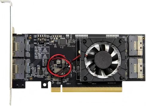 بطاقة توسيع PCIe وحدة التوافق المتكاملة بطاقة الرسومات الخارجية M.2NvmeSSDU.2 Expansion in Saudi Arabia