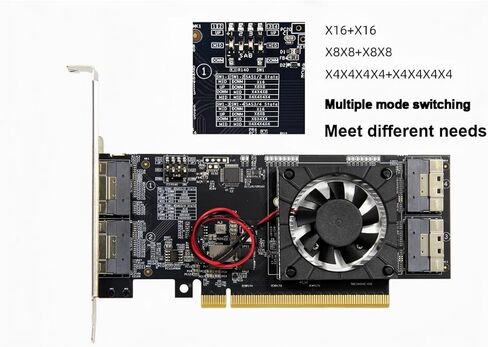 بطاقة توسيع PCIe وحدة التوافق المتكاملة بطاقة الرسومات الخارجية M.2NvmeSSDU.2 Expansion in Saudi Arabia
