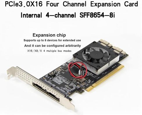 بطاقة توسيع PCIe وحدة التوافق المتكاملة بطاقة الرسومات الخارجية M.2NvmeSSDU.2 Expansion in Saudi Arabia