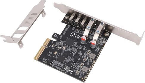بطاقة توسيع Sorandy PCIe USB 3.2 Gen 2، موزع USB بسرعة 10 جيجابت في الثانية و5 منافذ مع 3 C وA، مثالية لسطح المكتب SSD والنسخ الاحتياطي لبيانات محطة العمل وسماعات الواقع الافتراضي in Kuwait