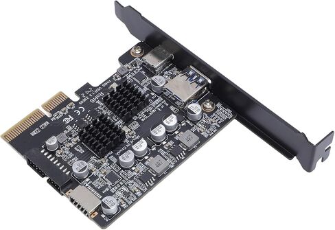 بطاقة توسيع Zunate PCIe إلى USB 3.2، ومحول USB 3.0 بسرعة 10 جيجابت في الثانية مع النوع C والنوع E ومنافذ 19Pin 20Pin للكمبيوتر المكتبي وشرائح التحكم الرئيسية ASM3142 وVL822 in Saudi Arabia