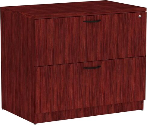 Alera Valencia Series 35-Inch by 22 by 29-1/2-Inch 2-Drawer Lateral File, Medium Cherry in Saudi Arabia