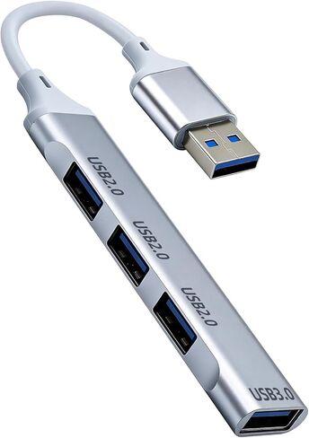 USB Extender Hub 4 Ports, USB Multiple Adapter Hub, USB A Splitter for Laptop, Xbox, Flash Drive, HDD, Console, Printer, Camera, Keyborad, Mouse and More in Saudi Arabia