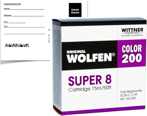 Original Wolfen Colour 200 Super 8 ISO 160-200 in Saudi Arabia