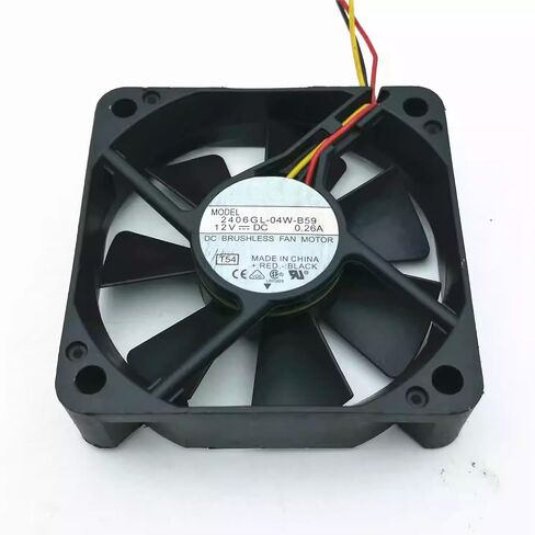 2406GL-04W-B59 مروحة تبريد 3 أسلاك DC12V 0.26A 3.12W 60x60x15mm in Kuwait