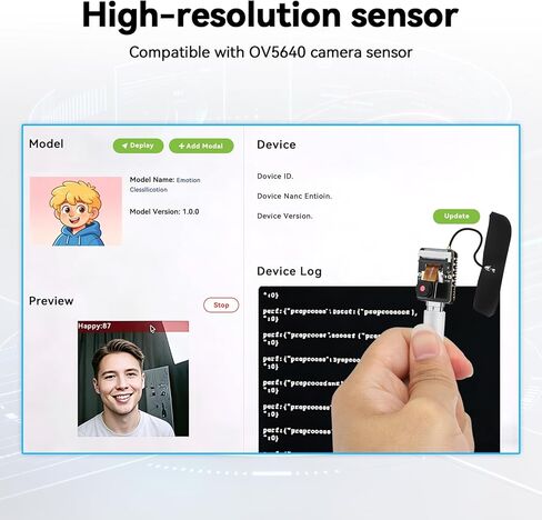 W11 ESP32S3 Mini Module Sense Kit ESP32 OV3660 Cam معالج ثنائي النواة، فلاش 16 ميجابايت 8 ميجابايت PSRAM متعدد الوظائف GPIO Pins واجهة غنية مستشعر درجة الحرارة على اللوحة، للمنازل الذكية، IoT إلخ in Kuwait