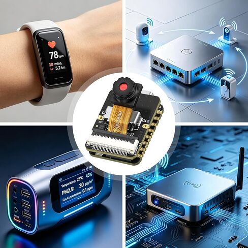 W11 ESP32S3 Mini Module Sense Kit ESP32 OV3660 Cam معالج ثنائي النواة، فلاش 16 ميجابايت 8 ميجابايت PSRAM متعدد الوظائف GPIO Pins واجهة غنية مستشعر درجة الحرارة على اللوحة، للمنازل الذكية، IoT إلخ in Kuwait