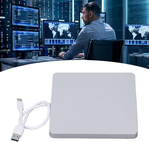 محرك أقراص DVD خارجي Yoidesu، محرك أقراص USB 3.0 من النوع C CD DVD ناسخ أقراص ضوئية محمول مع التوصيل والتشغيل، لأجهزة الكمبيوتر المحمول المكتبية Wins OS X in Saudi Arabia