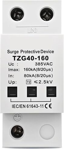 AC SPD 1P 120KA 160KA 200KA Surge Protective Device 385V High Current Din Rail T2(200KA) in Saudi Arabia