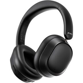 سماعات رأس FiiO EH13 لاسلكية تعمل بالبلوتوث فوق الأذن بخاصية إلغاء الضوضاء، 42 ديسيبل هجين ANC، وقت تشغيل 45 ساعة، سماعات رأس قابلة للطي للسفر والعمل والتنقل (أسود) in Kuwait