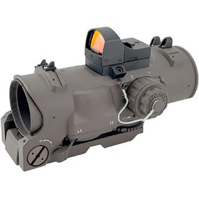Riflescope 1x-4x Fixed Dual Purpose Scope Red Illuminated with Red Dot Sight in Saudi Arabia