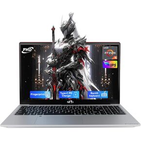 كمبيوتر محمول NIMO مقاس 15.6 بوصة: الطاقة والموثوقية للطلاب والمكتب، AMD Ryzen 5 (يصل إلى 3.7 جيجا هرتز)، ذاكرة الوصول العشوائي 16 جيجا بايت 256 جيجا بايت SSD، شحن سريع 65 وات من النوع C، بصمة الإصبع، لوحة مفاتيح بإضاءة خلفية، ضمان لمدة عامين لراحة البال in Kuwait