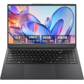 15.6 Inch Laptop Computer - 16GB RAM 256GB SSD with Pentium 6500Y Processor Up to 3.4GHz, 1080P FHD IPS Display, USB 3.2, USB C, WiFi5, BT5.2, 2026 Notebook Laptop for Work, School and Home in Kuwait